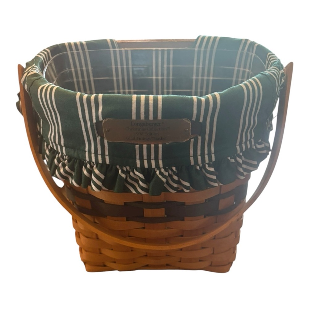 Longaberger Basket 1998 Vintage Christmas Edition Glad Tidings basket NWOT